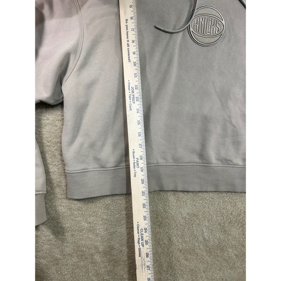 Pro Standard New York Knicks Cropped Hoodie Luxury Athletic Collection XL Cream - Picture 3 of 8